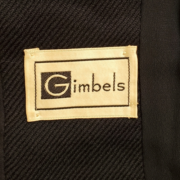 50s 60s Vintage Gimbels Navy Blue Mod Pencil Skirt & Cropped Jacket Set - Picture 4 of 9